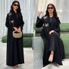 MQ226 modest cross-border hot-selling Muslim women's clothing, Arabian Dubai sequined embroidered black robe for outerwear