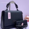 C049 Urban Minimalism Handbag – PU, Large, Horizontal Square, Zipper Closure, 30x14x20cm, 6 Colors for Everyday Outfits