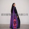 Pleated Long Dress – Polyester, Pressed Pleats, Printed Detail, Long Sleeve, 5 Colors, One Size for Middle East, Europe & America
