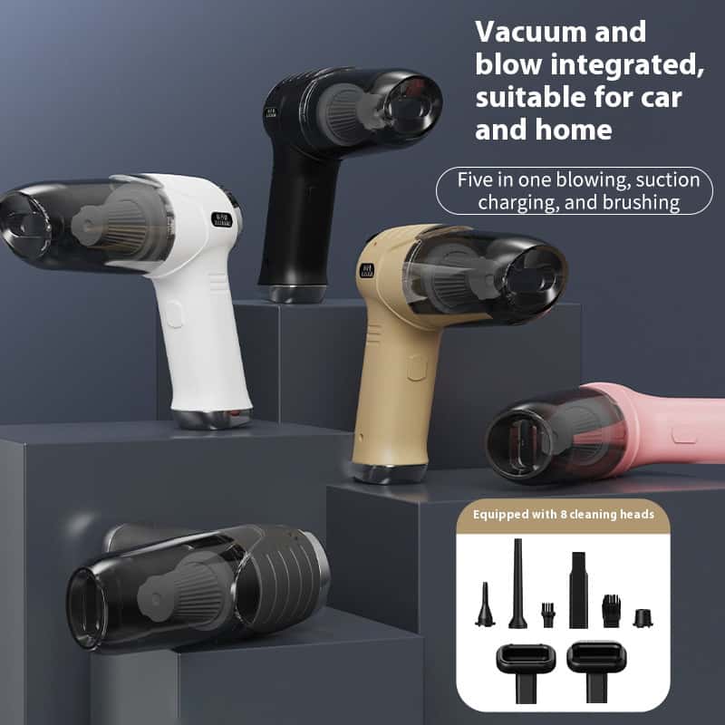 OEM Cordless Handheld Vacuum Cleaner – 60W, USB Rechargeable, Wet/Dry, 3001-4000mAh, Digital Display, Blow & Suction Integrated for Car & Home - Image 2