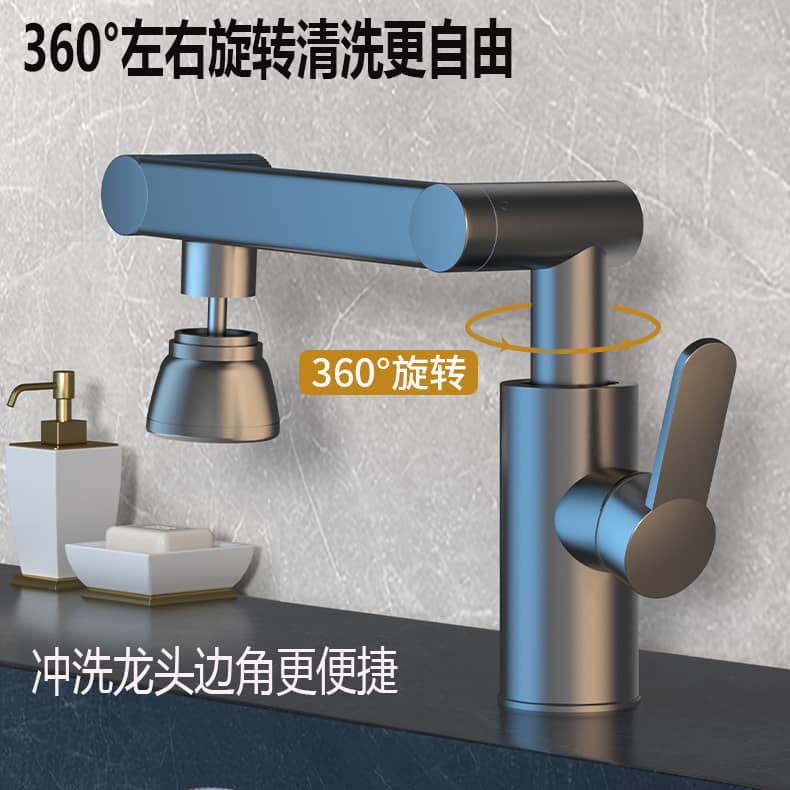 Mu Pure Bathroom Modern Simplicity Kitchen Faucet – Stainless Steel, Ceramic Disc Valve Core, 3 Colors, 15 Configurations for Kitchen Sink - Image 2