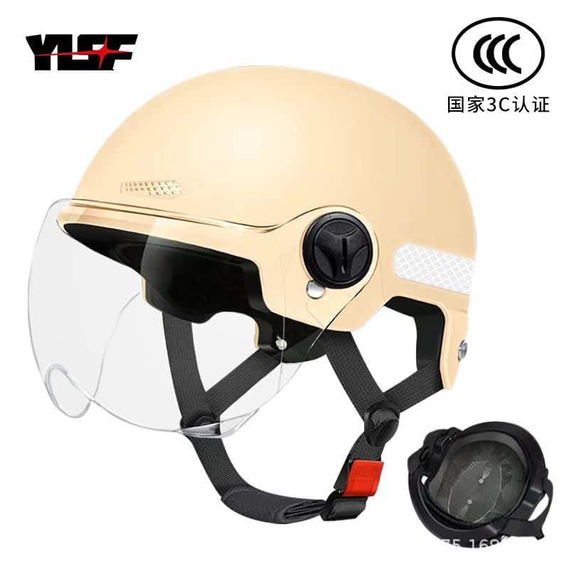 National Standard Certified Electric Vehicle Helmet for Men and Women Battery Motorcycle Cap Summer Half Helmet Wholesale - Image 13