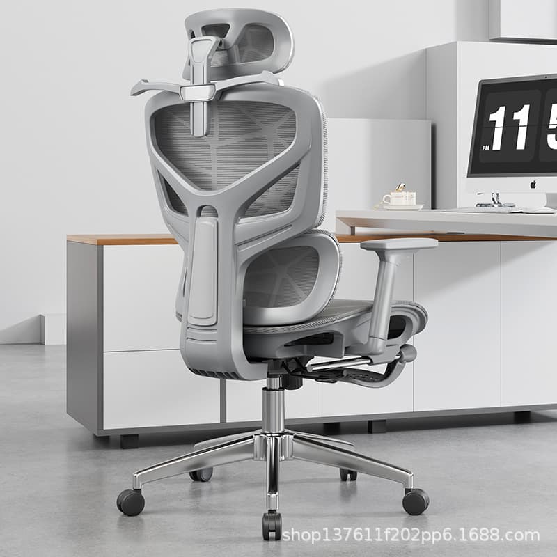 Youth Tree 9021 Ergonomic Mesh Office Chair – 3D Armrests, Independent Lifting Lumbar Support, Nylon/Aluminum Feet, 150° Reclining for Living Room/Study - Image 3