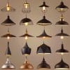 Loft Creative Single-Head Iron Pot Lid Simple Restaurant Lamp, Dining Table Lamp Chandelier