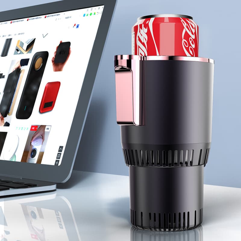 IDCE IDZ003 36W Car Cup Warmer & Cooler – ABS+Aluminum Alloy, 12V/24V & Adapter Options, 6 Colors, Perfect Gift for All Occasions - Image 3