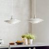 French-Style Cream-Colored Adjustable Floating Ufo Lamp Restaurant Chandelier Nordic Minimalist Mid-Century Island Tea Room Track Light