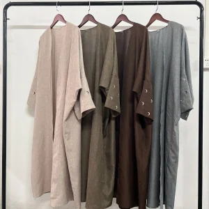 Moon Embroidered Solid Color Cardigan & Long Skirt Set – Women's Elegant Two-Piece Outfit (Summer 2026)