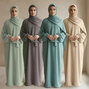 LN737 Solid Color Loose Dress Set with Scarf – Women's Sleeveless Maxi Dress + Matching Headscarf (Summer 2026)