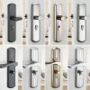 Youyi 35-C08 Stainless Steel Interior Door Lock – Quick-Install Adjustable Lever Handle for Bedroom Doors, No Hole Modification Required (Universal Fit)