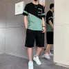 Men's Summer Sports Suit – Quick-Dry Milk Silk Short-Sleeve T-Shirt & Shorts Two-Piece Set for Running & Leisure (Summer 2025)