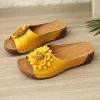 31062B2 Plus-Size Wedge Platform Sandals – Women's Open-Toe Floral Beach Slip-Ons (Summer 2026)