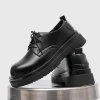 HB13 Unisex Height-Increasing Derby Shoes – British Style Thick-Sole Commuter Casual Leather Shoes (Spring/Autumn 2026)