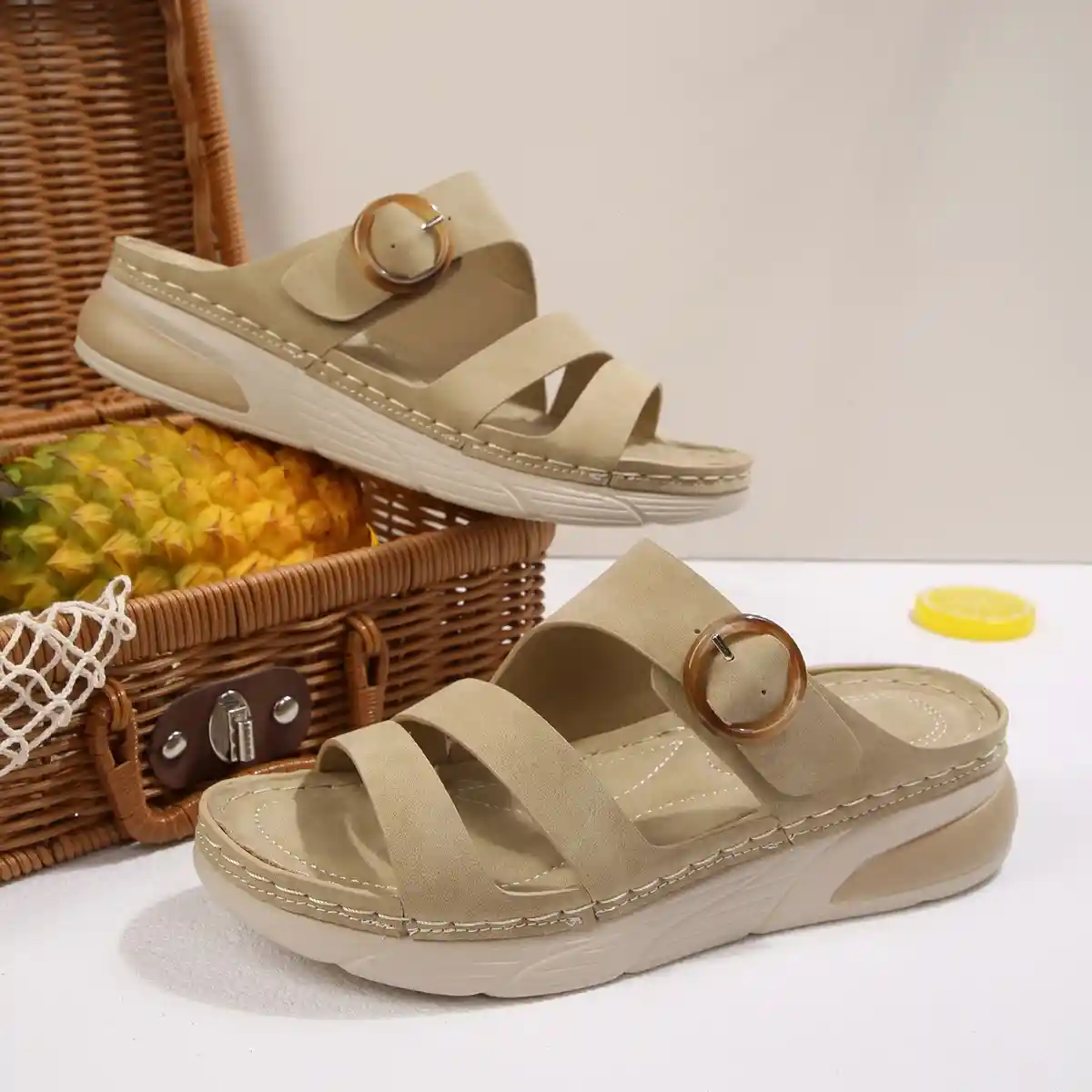 Women's Comfort Buckle Sandals – Cross-Border Casual Sporty Beach Shoes for Summer 2026 - Image 4