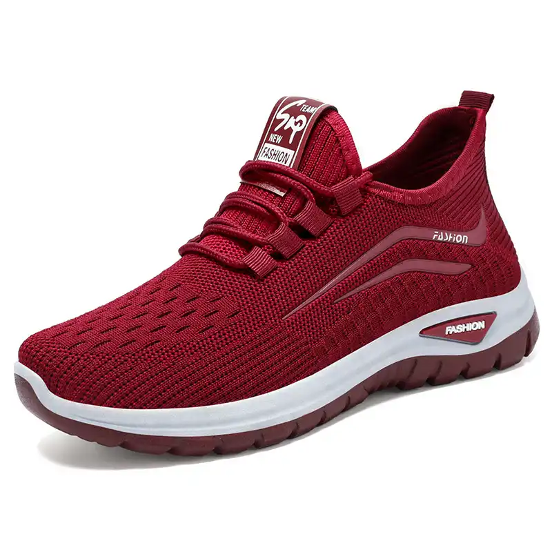 Women's Everyday Comfort Shoes – Breathable Flyknit Slip-Ons for Seniors & Casual Wear (Sizes 36-43) - Image 5