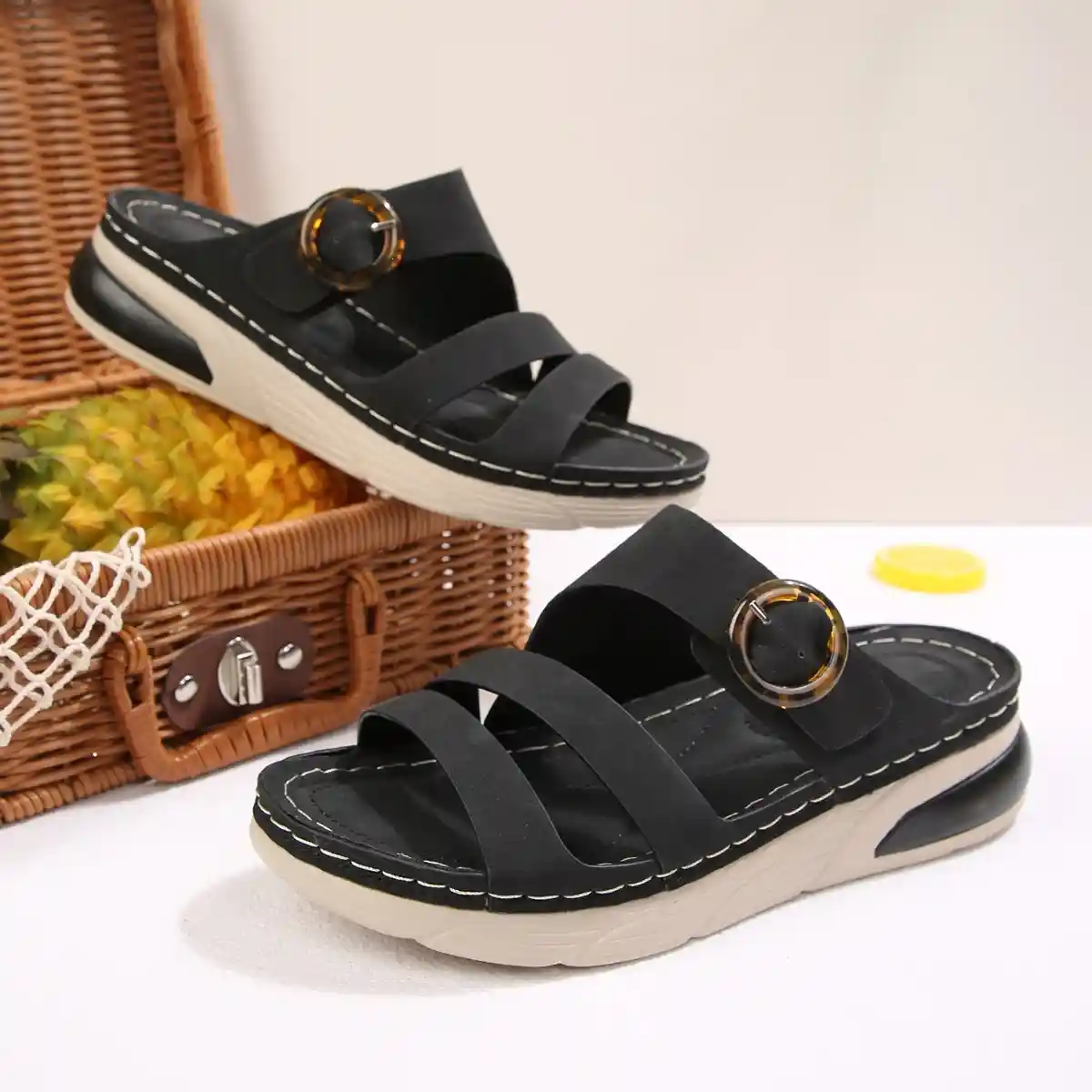 Women's Comfort Buckle Sandals – Cross-Border Casual Sporty Beach Shoes for Summer 2026 - Image 2