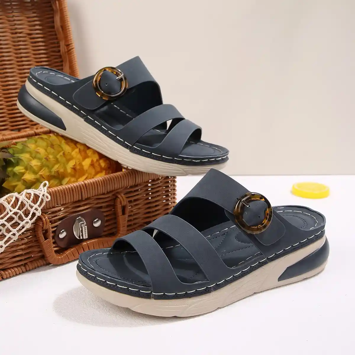 Women's Comfort Buckle Sandals – Cross-Border Casual Sporty Beach Shoes for Summer 2026 - Image 3