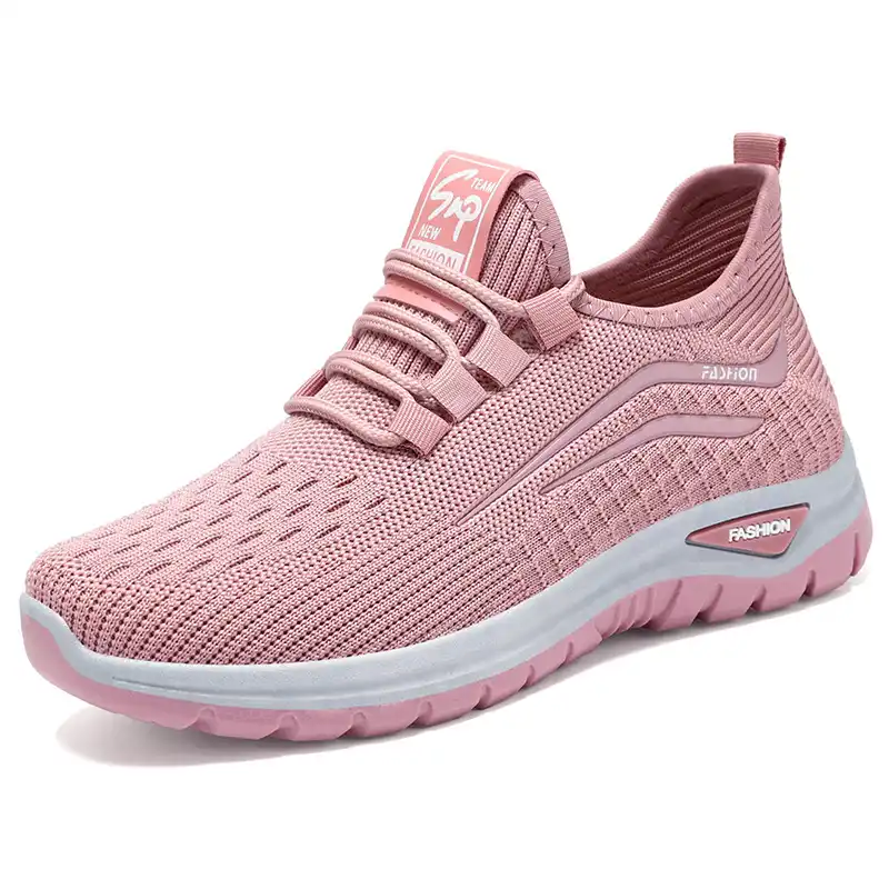 Women's Everyday Comfort Shoes – Breathable Flyknit Slip-Ons for Seniors & Casual Wear (Sizes 36-43) - Image 3