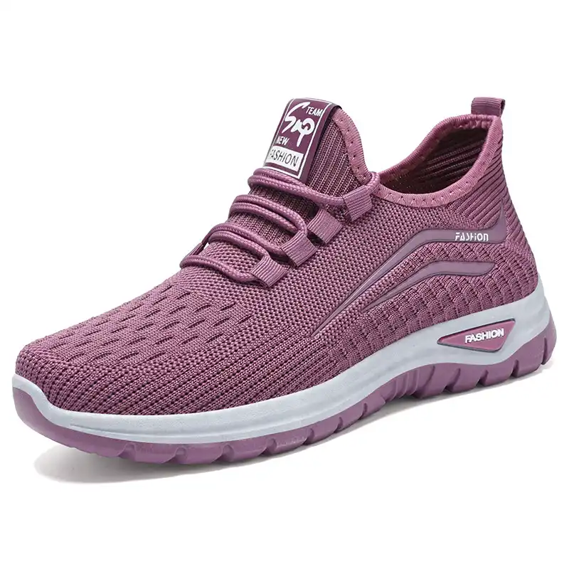 Women's Everyday Comfort Shoes – Breathable Flyknit Slip-Ons for Seniors & Casual Wear (Sizes 36-43) - Image 2